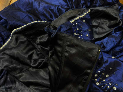 Sleeveless Sweetheart Taffeta Prom Dress with Beading in Trumpet/Mermaid Style