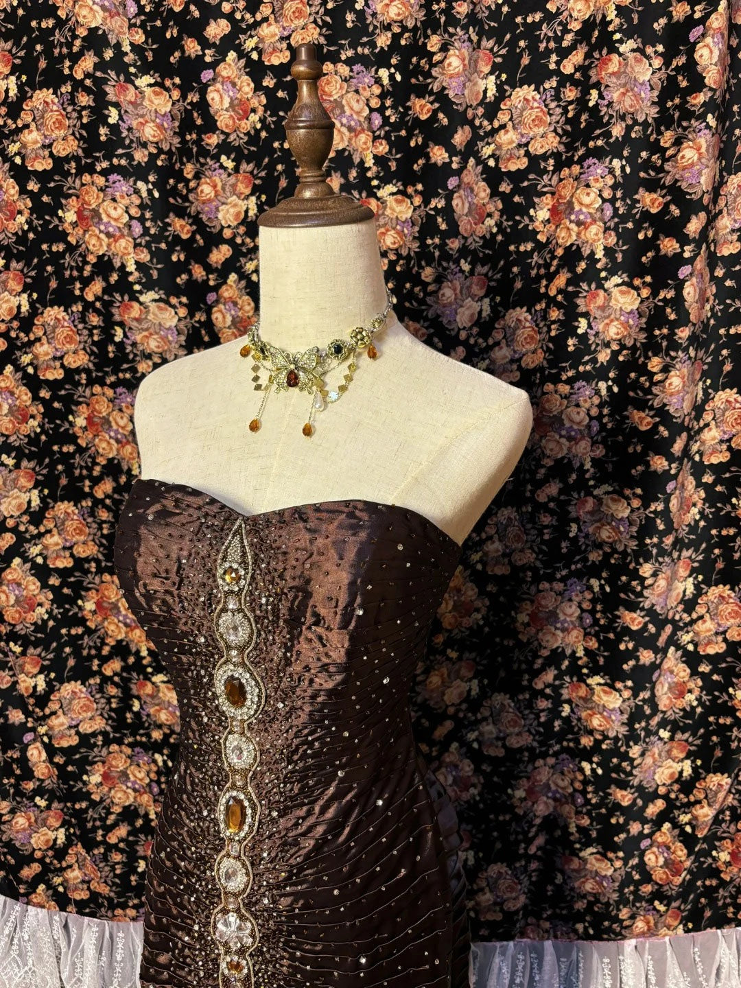 Sweetheart Princess A-Line Prom Dress with Asymmetrical Sleeveless Ruffles & Sequins in Taffeta