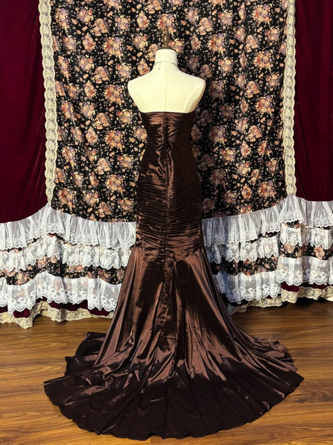 Sweetheart Princess A-Line Prom Dress with Asymmetrical Sleeveless Ruffles & Sequins in Taffeta