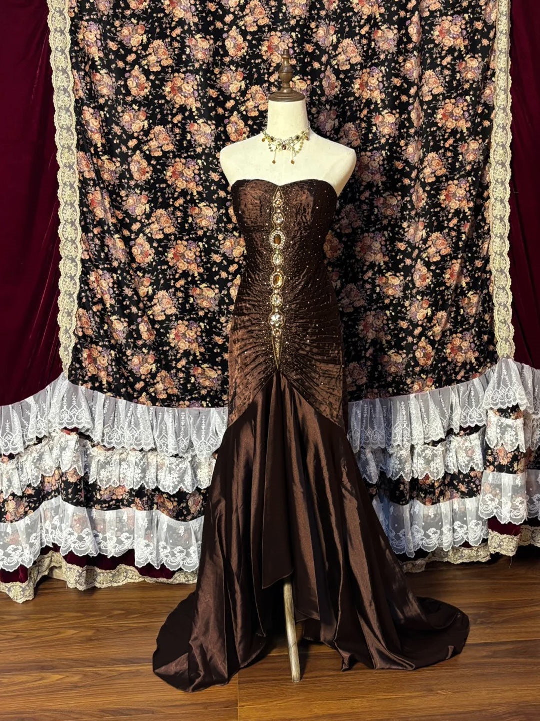 Sweetheart Princess A-Line Prom Dress with Asymmetrical Sleeveless Ruffles & Sequins in Taffeta