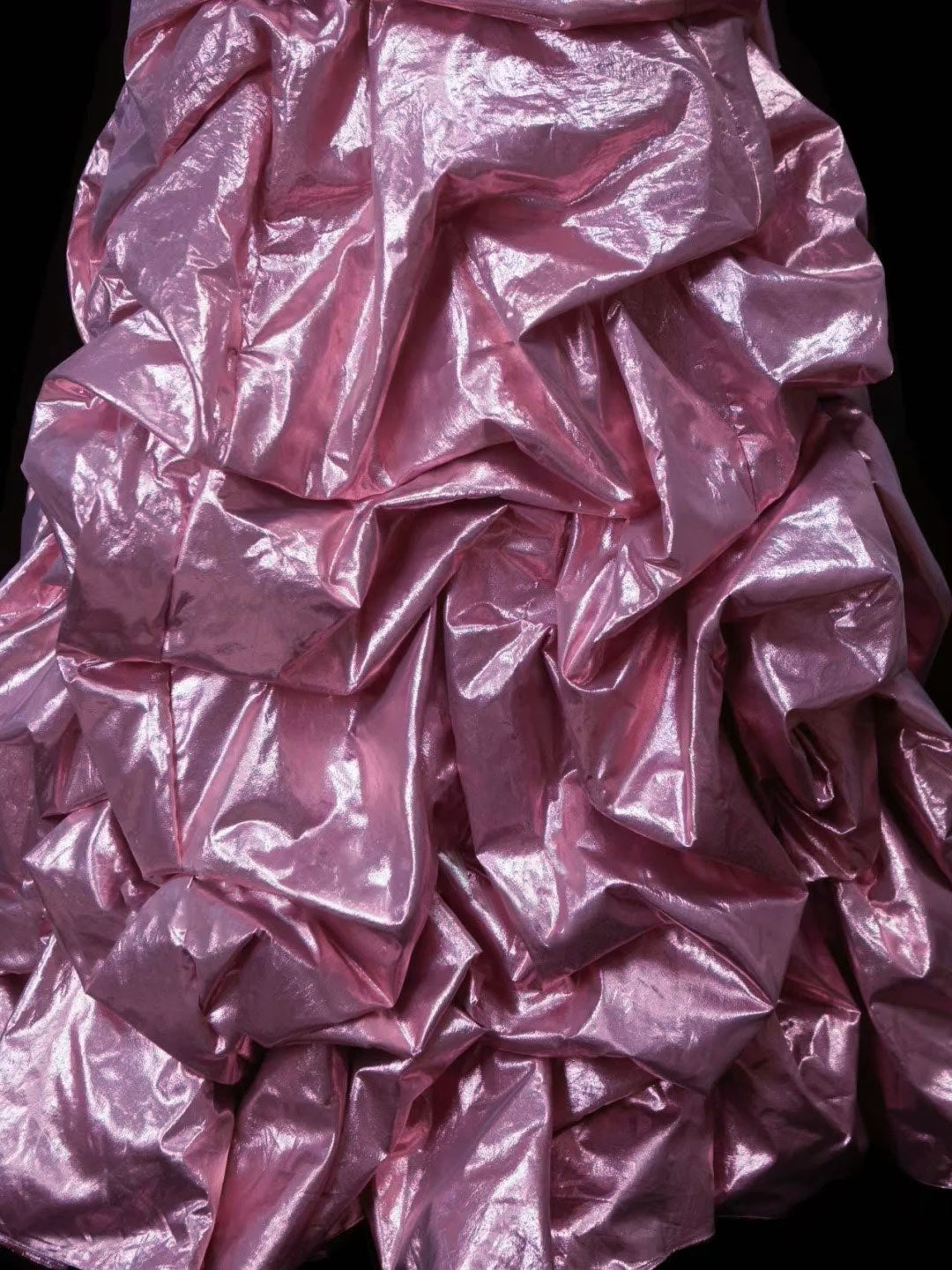 Sweetheart Princess A-Line Sleeveless Floor-Length Taffeta Prom Dress with Ruched Sequins