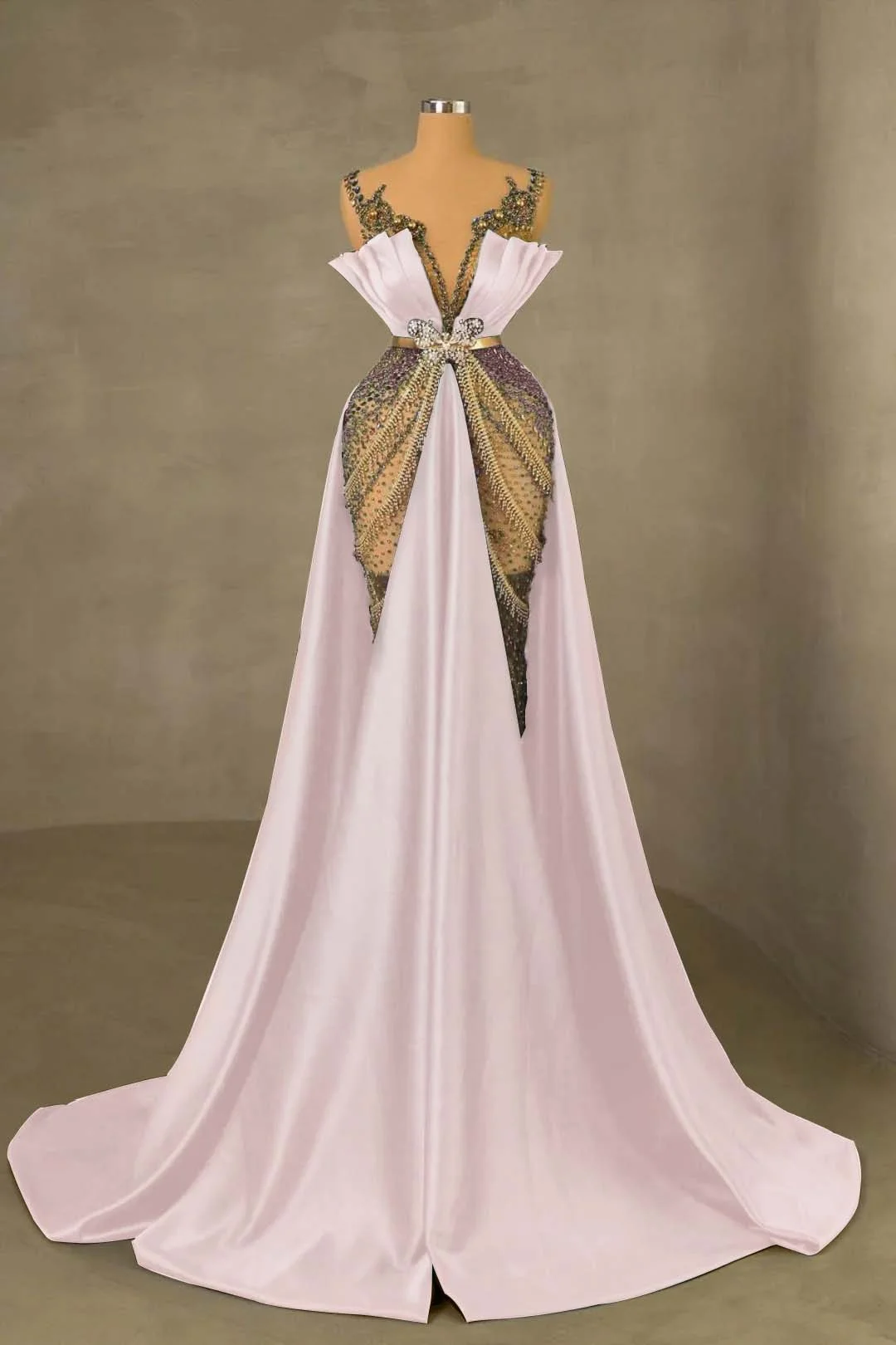 Heavy Emerald Green Straps Mermaid Prom Dress With Sleeveless Long