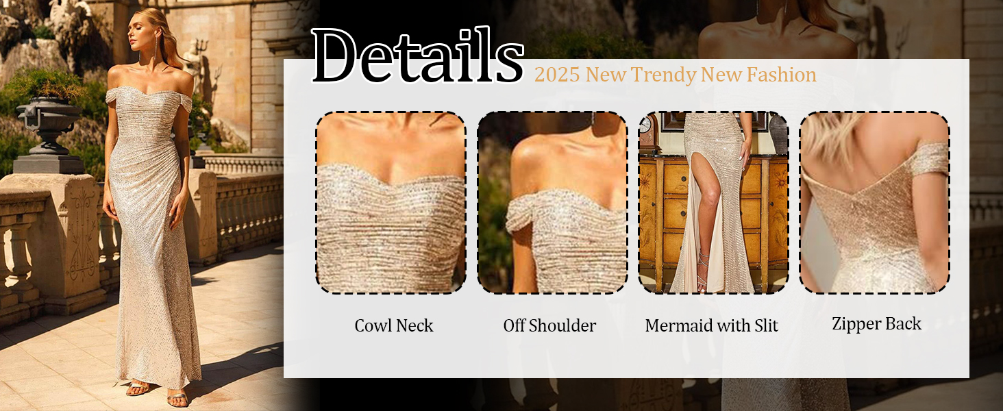 sequin prom dresses 2025 sprakly sequin prom dresses for women sequin mermaid evenig prom gowns
