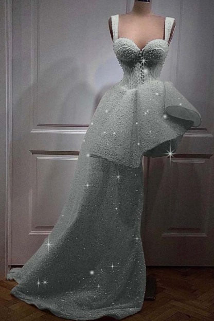 Spaghetti Strap Sweetheart Sleeveless Short Prom Dress With Sequins