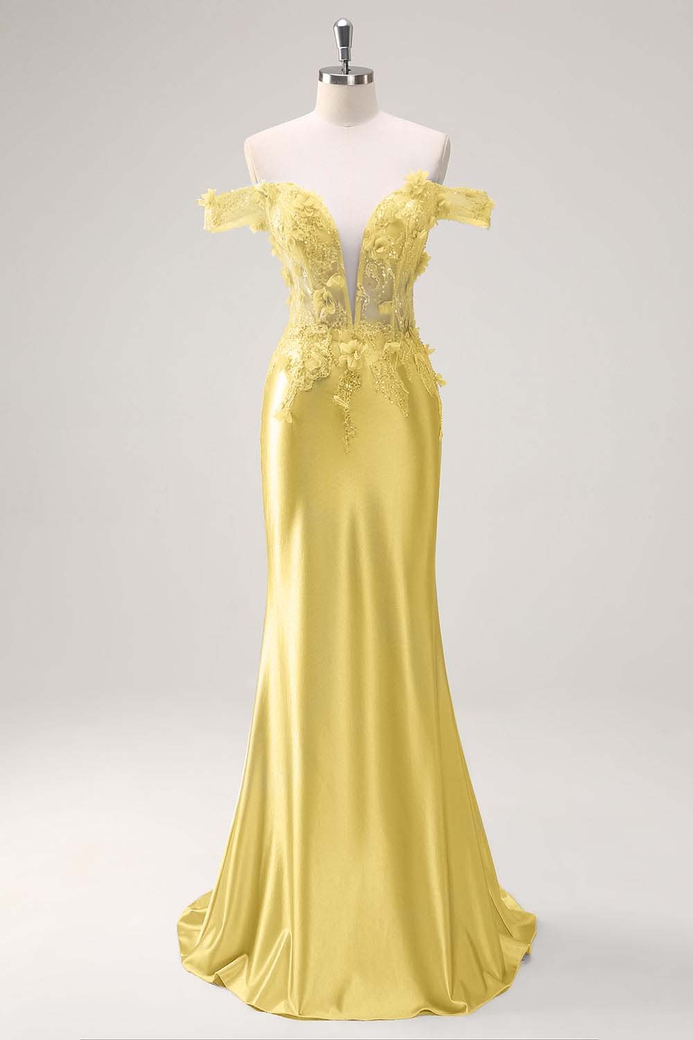 Strapless Sleeveless Long Mermaid Prom Dress With Appliques Pleated