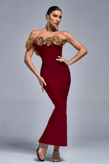One Shoulder Sleeveless Long Mermaid Prom Dress With Pleated