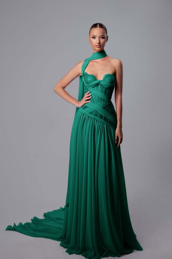 Strapless Sweetheart Sleeveless Long Prom Dress With Pleated