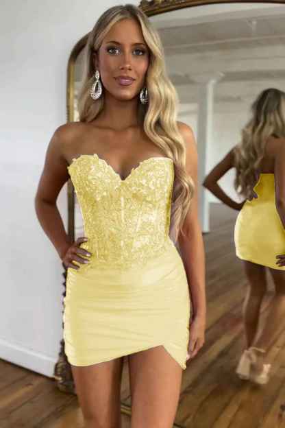 Fuchsia Sweetheart Tight Corset Homecoming Dress with Beading