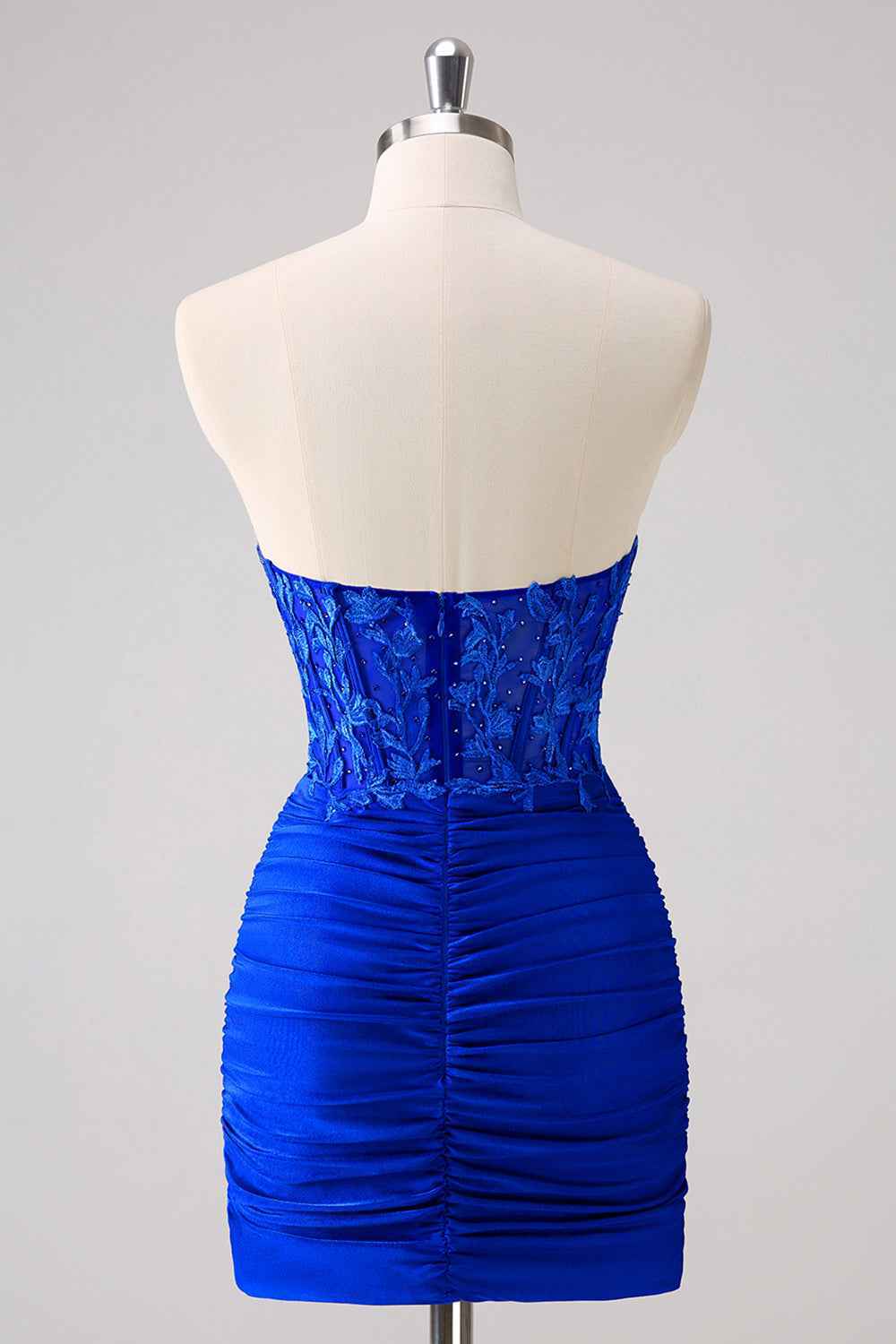 Fuchsia Sweetheart Tight Corset Homecoming Dress with Beading