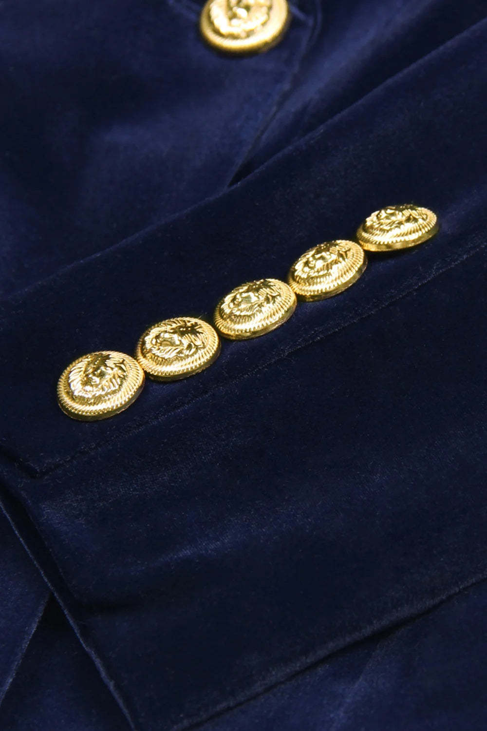 Fitted Navy Double Breasted 2-Piece Suit for Women