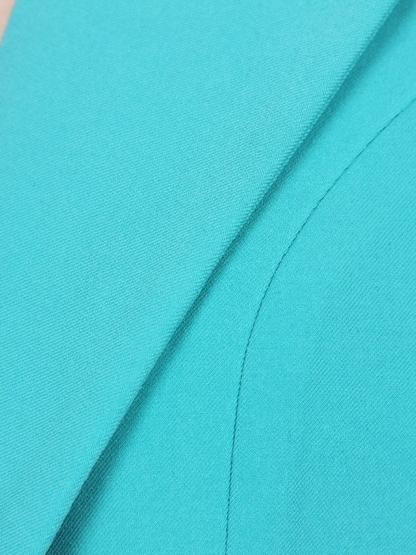 Single-Breasted Button Blazer for Women with Peak Lapel and Long Sleeves