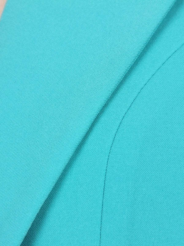 Single-Breasted Button Blazer for Women with Peak Lapel and Long Sleeves