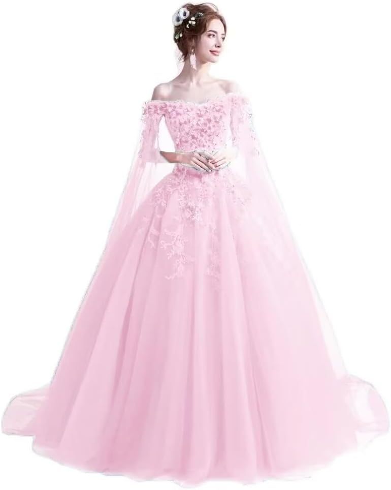 Women's Off The Shoulder Dress Masquerade Ball Gowns Prom Dress 2025-BMbridal.UK