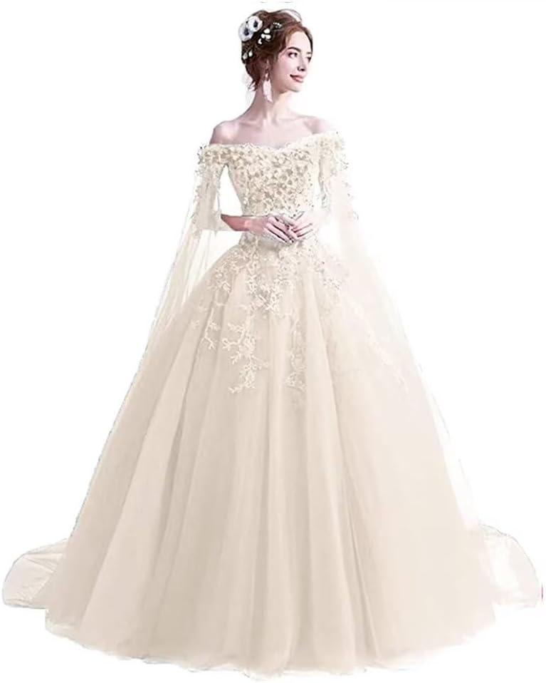 Women's Off The Shoulder Dress Masquerade Ball Gowns Prom Dress 2025-BMbridal.UK