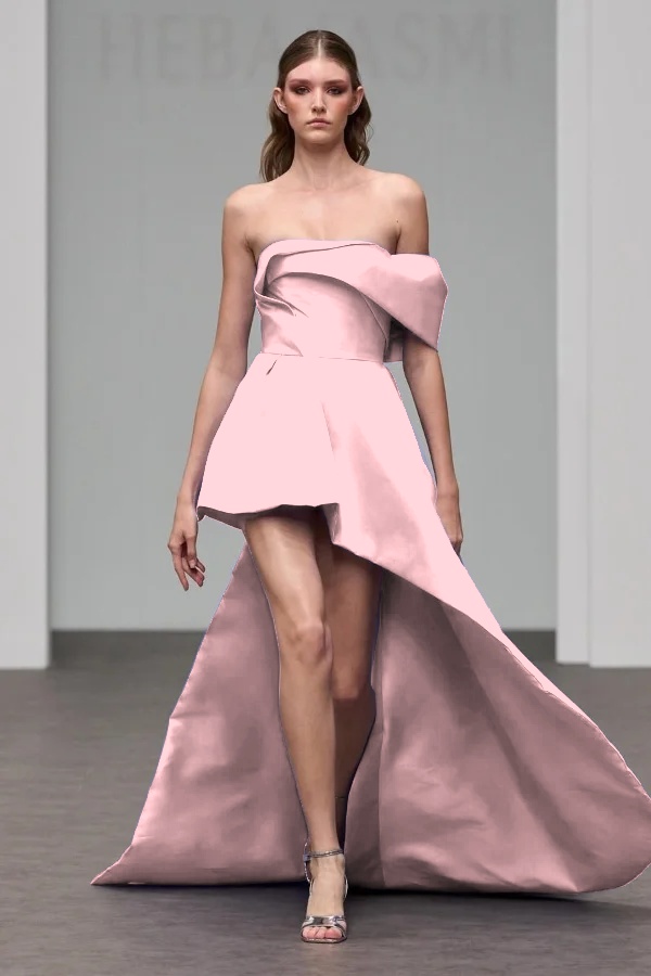 One Shoulder Sleeveless A Line Short Prom Dress With Pleated