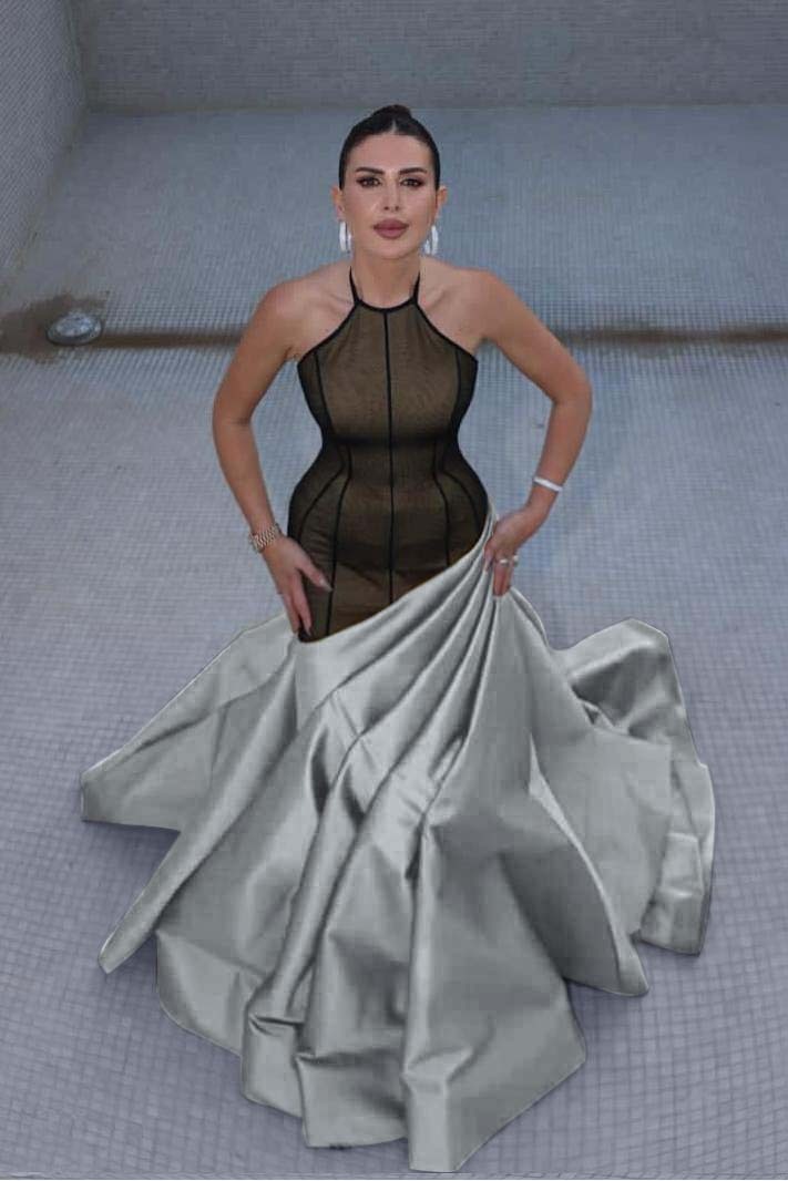 Stunning Halter Sleeveless Long Mermaid Prom Dress With Pleated