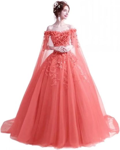 Women's Off The Shoulder Dress Masquerade Ball Gowns Prom Dress 2025-BMbridal.UK