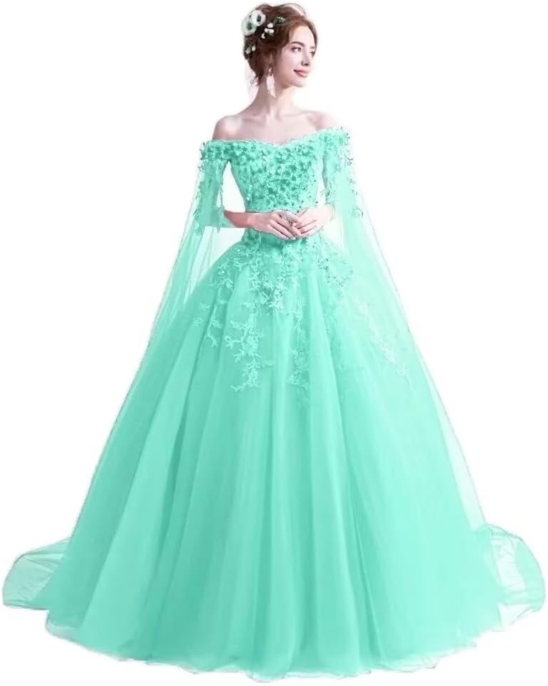 Women's Off The Shoulder Dress Masquerade Ball Gowns Prom Dress 2025-BMbridal.UK