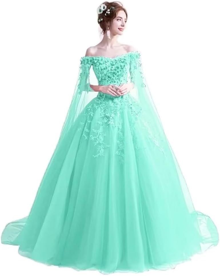 Women's Off The Shoulder Dress Masquerade Ball Gowns Prom Dress 2025-BMbridal.UK