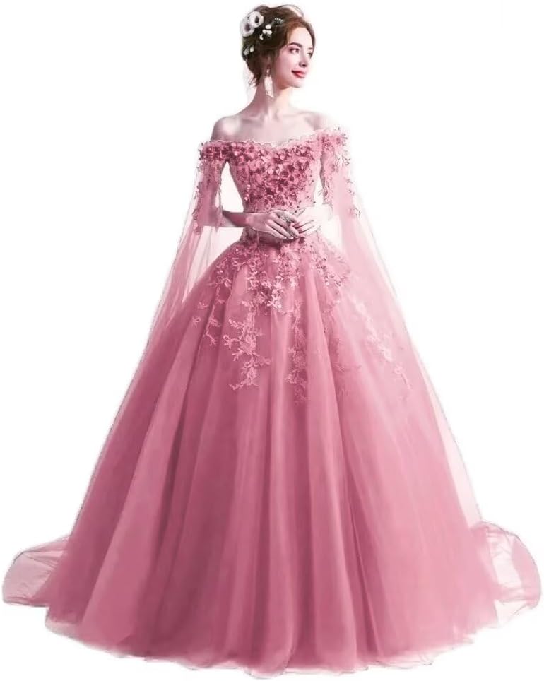 Women's Off The Shoulder Dress Masquerade Ball Gowns Prom Dress 2025-BMbridal.UK