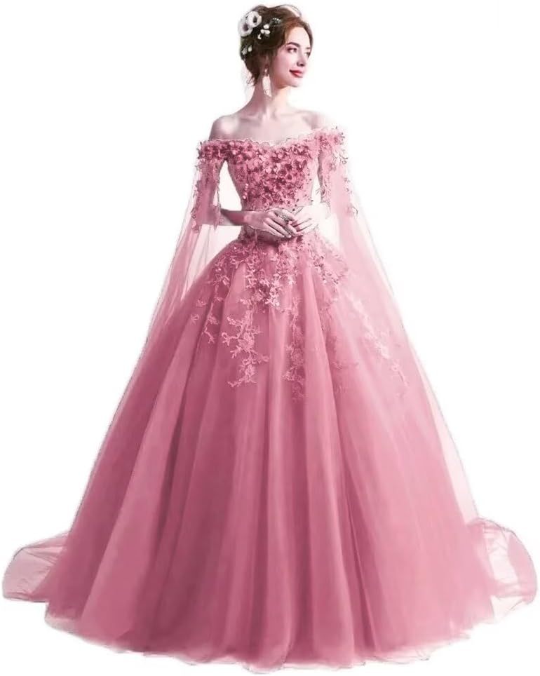 Women's Off The Shoulder Dress Masquerade Ball Gowns Prom Dress 2025-BMbridal.UK