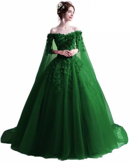Women's Off The Shoulder Dress Masquerade Ball Gowns Prom Dress 2025-BMbridal.UK