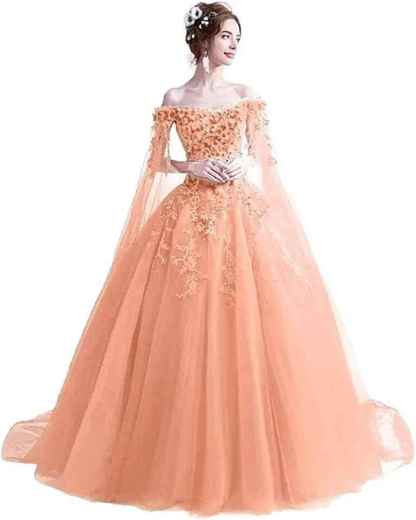 Women's Off The Shoulder Dress Masquerade Ball Gowns Prom Dress 2025-BMbridal.UK