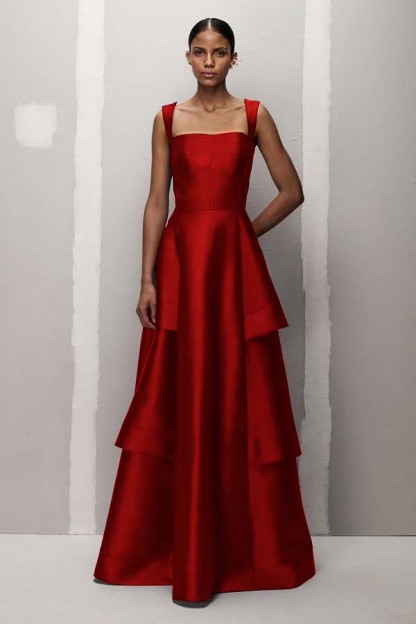 Charming Straps Sleeveless High Waist Long Prom Dress With Pleated