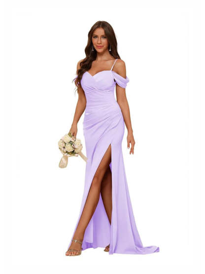 Sweetheart Sleeveless Floor-Length Bridesmaid Dresses in Mermaid/Trumpet Style