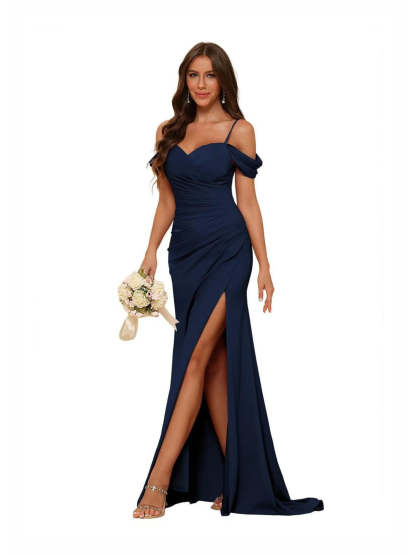 Sweetheart Sleeveless Floor-Length Bridesmaid Dresses in Mermaid/Trumpet Style