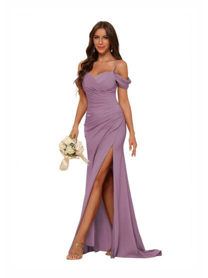 Sweetheart Sleeveless Floor-Length Bridesmaid Dresses in Mermaid/Trumpet Style