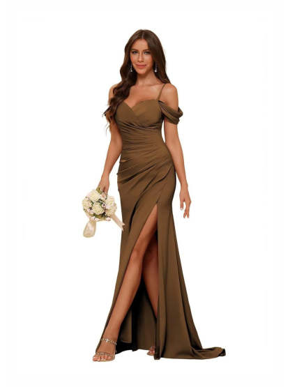Sweetheart Sleeveless Floor-Length Bridesmaid Dresses in Mermaid/Trumpet Style