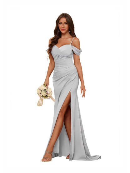 Sweetheart Sleeveless Floor-Length Bridesmaid Dresses in Mermaid/Trumpet Style