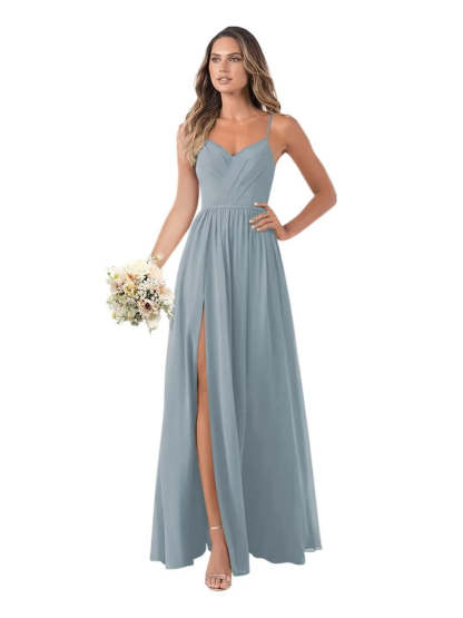 Floor-Length Sleeveless Chiffon Bridesmaid Dresses in A-Line/Princess Style
