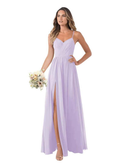 Floor-Length Sleeveless Chiffon Bridesmaid Dresses in A-Line/Princess Style