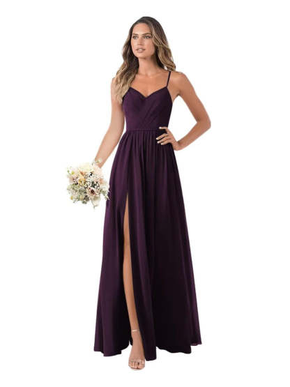 Floor-Length Sleeveless Chiffon Bridesmaid Dresses in A-Line/Princess Style