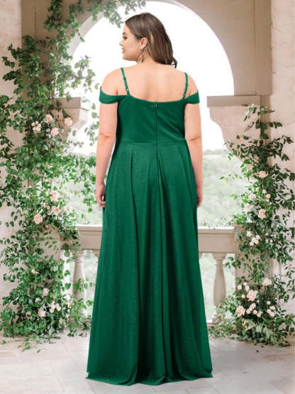 Plus Size Sweetheart A-Line Princess Bridesmaid Dresses with Ruffles