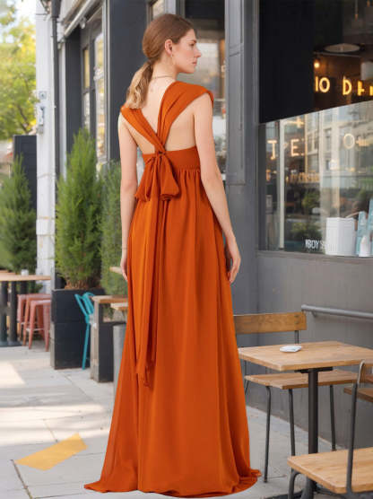 Sweetheart Neckline Princess A-Line Sleeveless Floor-Length Ruffled Bridesmaid Dresses