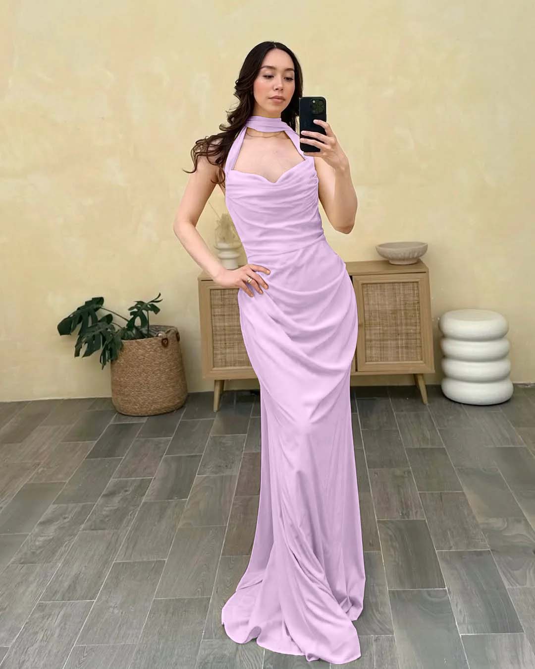 Halter Sleeveless Sweetheart Long Mermaid Prom Dress With Pleated