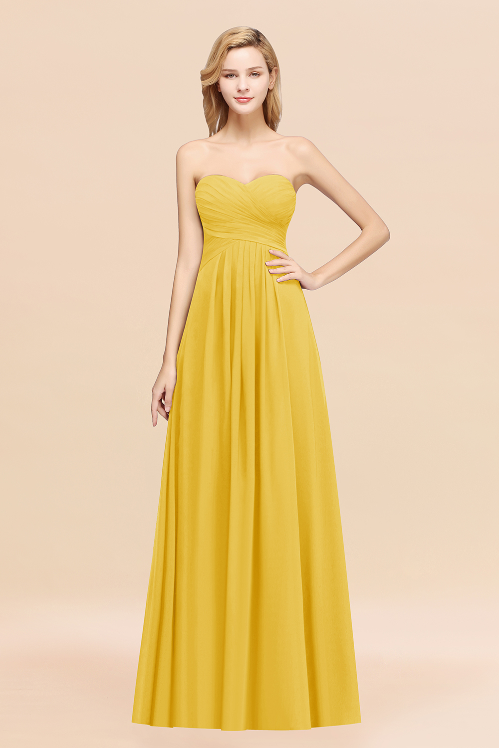 BMbridal Vintage Sweetheart Long Grape Affordable Bridesmaid Dresses Online-BMbridal
