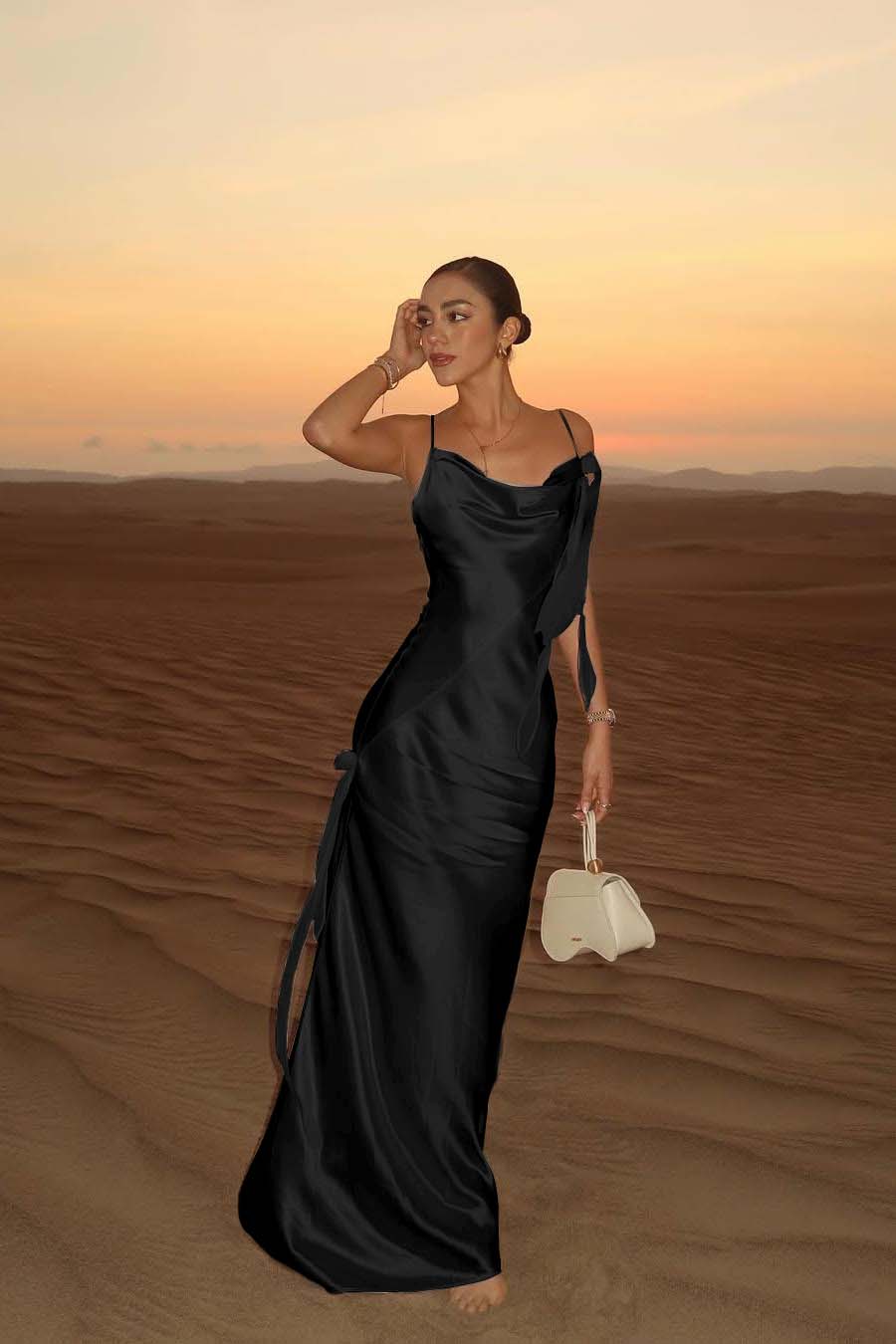 Spaghetti Strap Backless Sleeveless Long Mermaid Prom Dress With Pleated