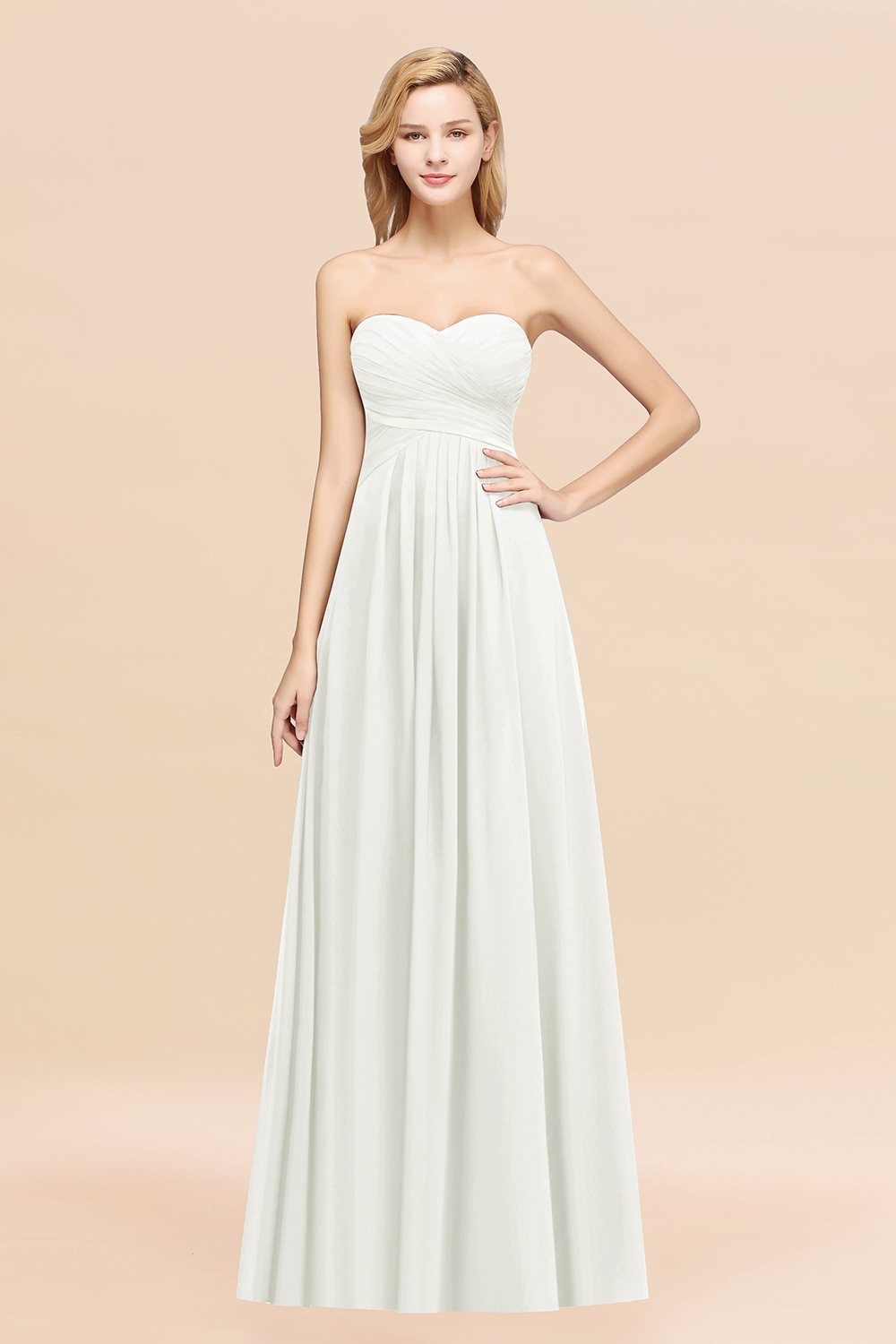 BMbridal Vintage Sweetheart Long Grape Affordable Bridesmaid Dresses Online-BMbridal