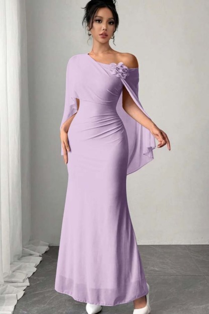 Chic Sleeveless Mermaid Long Prom Dress With Pleated Appliques