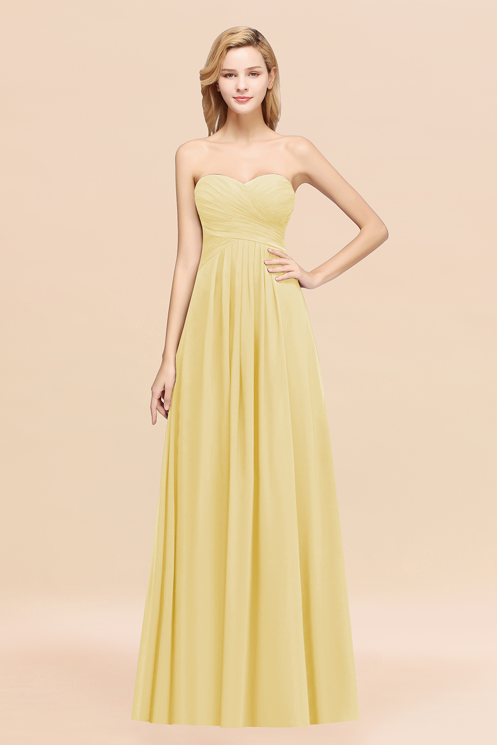 BMbridal Vintage Sweetheart Long Grape Affordable Bridesmaid Dresses Online-BMbridal