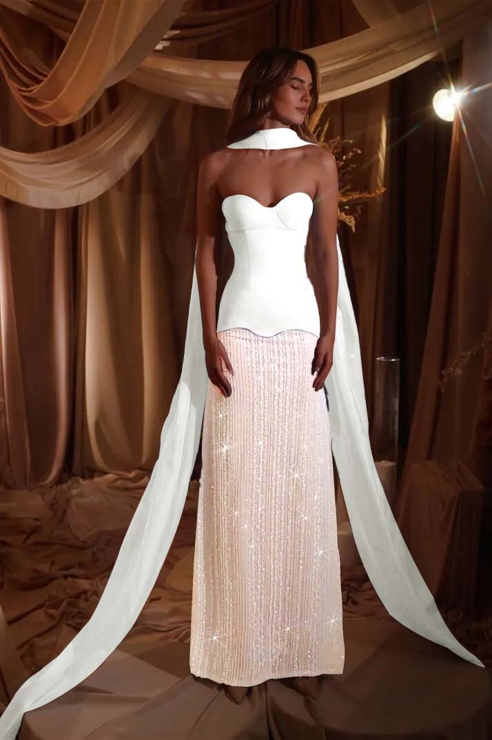 Sweetheart Strapless Sleeveless Long Prom Dress With Beading