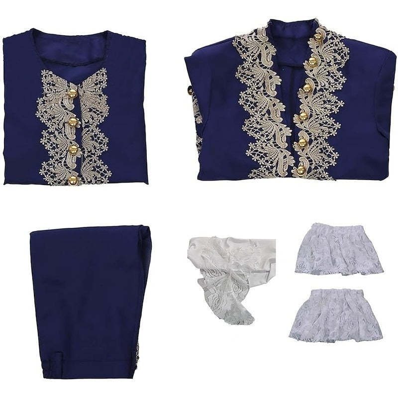 Baroque Victorian Rococo Halloween Party Costumes for Men in Royal