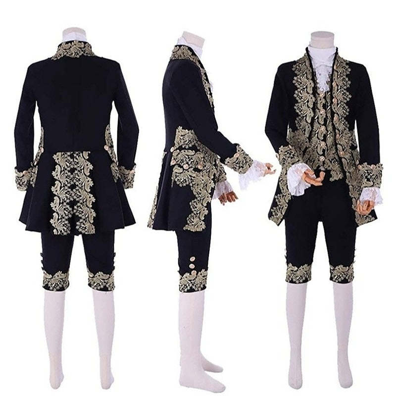 Baroque Victorian Rococo Halloween Party Costumes for Men in Royal