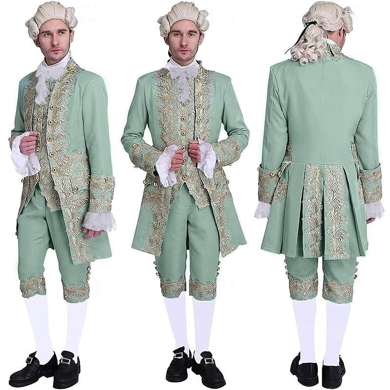 Baroque Victorian Rococo Halloween Party Costumes for Men in Royal