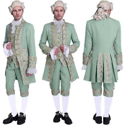 Baroque Victorian Rococo Halloween Party Costumes for Men in Royal