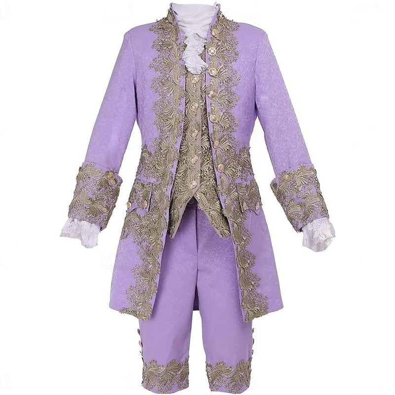 Baroque Victorian Rococo Halloween Party Costumes for Men in Royal